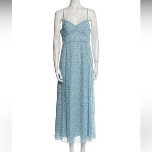 TVF for DVF Light Blue Spaghetti Strap Dress